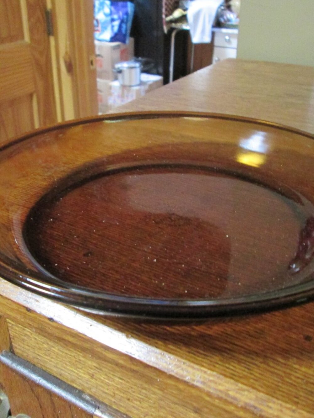 70'S FIREKING DK AMBER 9 IN PIE PLATE